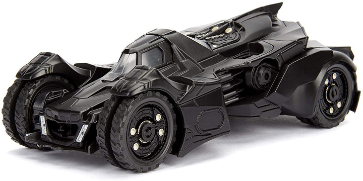 Jada Toys 253215004 Arkham Knight Batmobile 1:24 Scale Die-cast, Opening Doors, Includes Batman Figure, Black, One Size