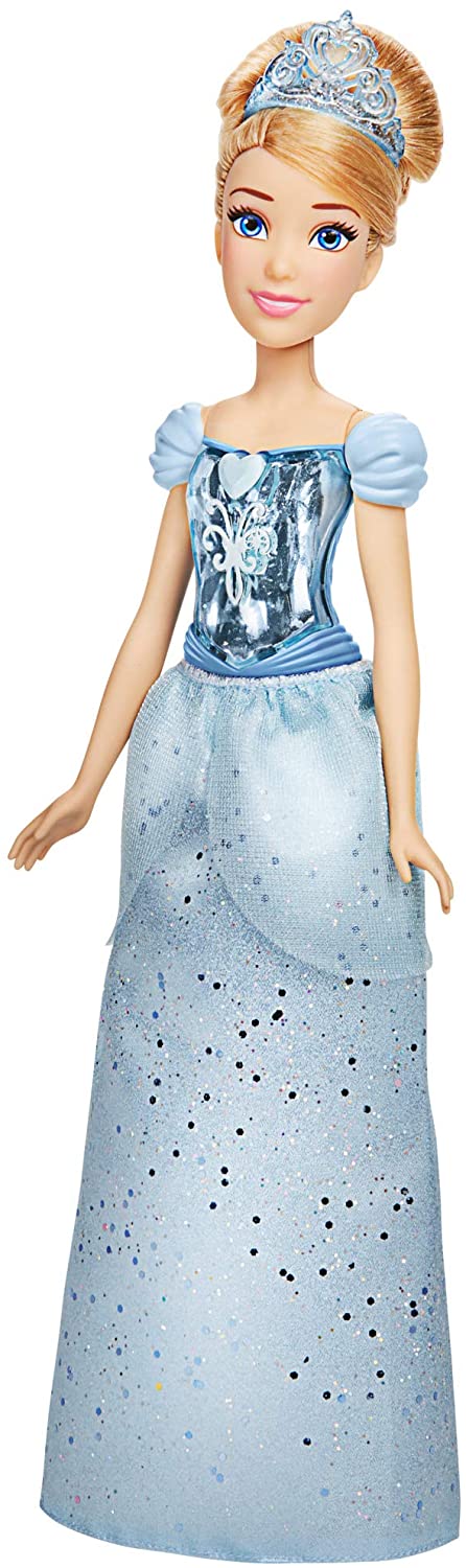 Disney Princess Royal Shimmer Cinderella-Puppe, Modepuppe mit Rock und Accessoires, Spielzeug für Kinder ab 3 Jahren, F0897