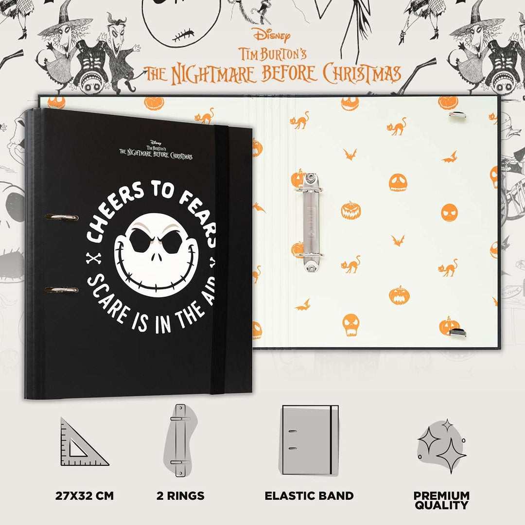 Grupo Erik The Nightmare Before Christmas 2 Ring Binder - Premium A4 Folders Ring Binder