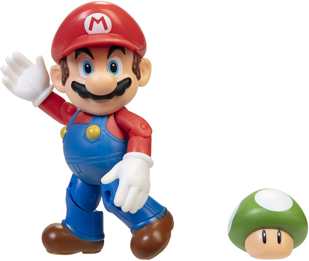 Mario mit 1Up Mushroom (World Of Nintendo Super Mario) Figur