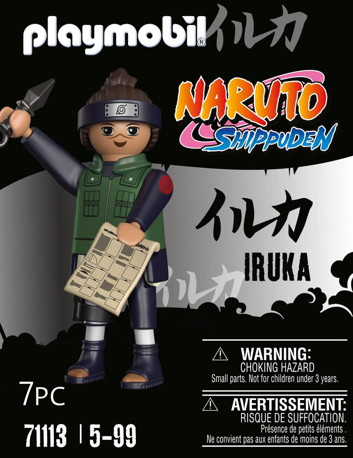 Playmobil 71113 Naruto: Iruka Figure Set, Naruto Shippuden anime collectors Figure