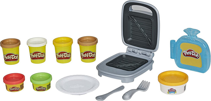 Play-Doh Kitchen Creations Ensemble d&#39;aliments de jeu sandwich au fromage pour les enfants de 3 ans et plus