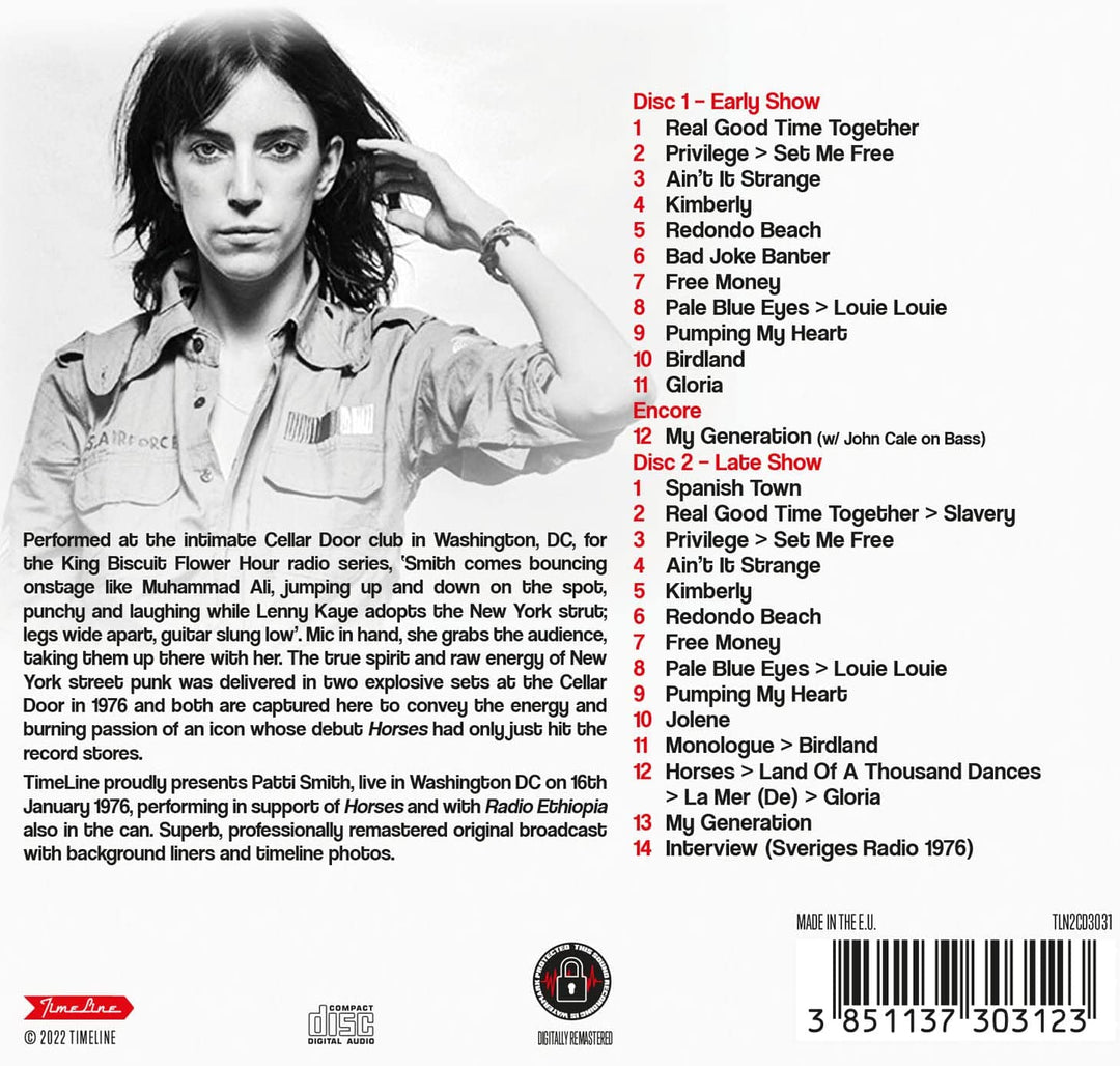 Patti Smith - Live In Washington DC '76 [Audio CD]