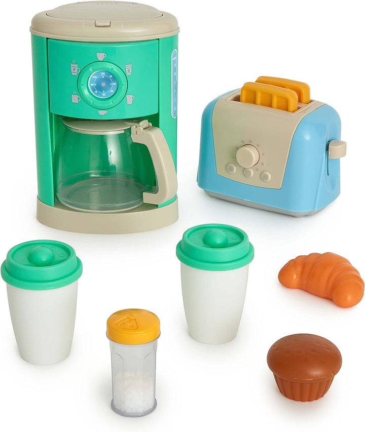 Casdon 66050 Breakfast Takeaway Set | Toy Coffee Maker & Toaster for Children