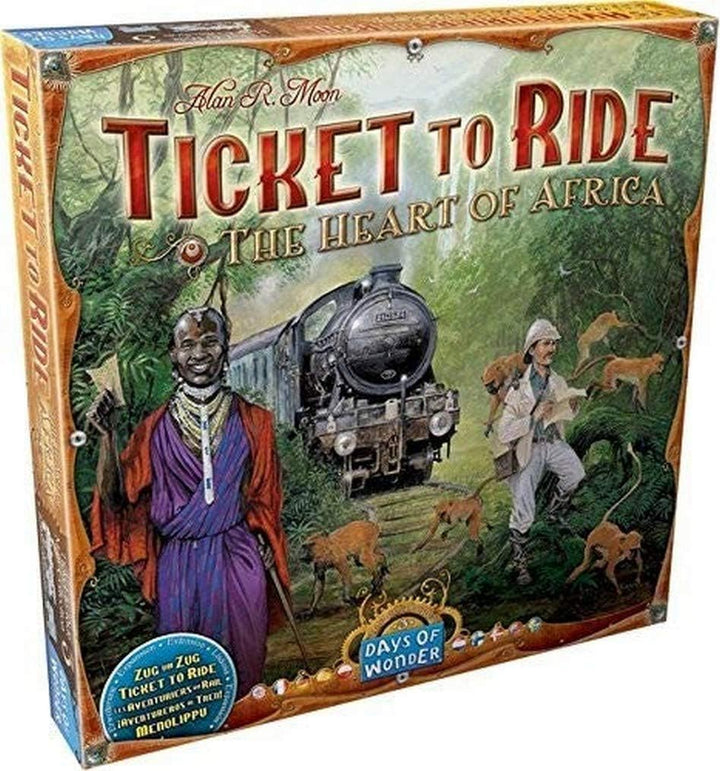 Tage des Wunders | Ticket to Ride The Heart of Africa Brettspiel-ERWEITERUNG | Ab 8 Jahren | Für 2 bis 5 Spieler | Durchschnittliche Spielzeit 30–60 Minuten