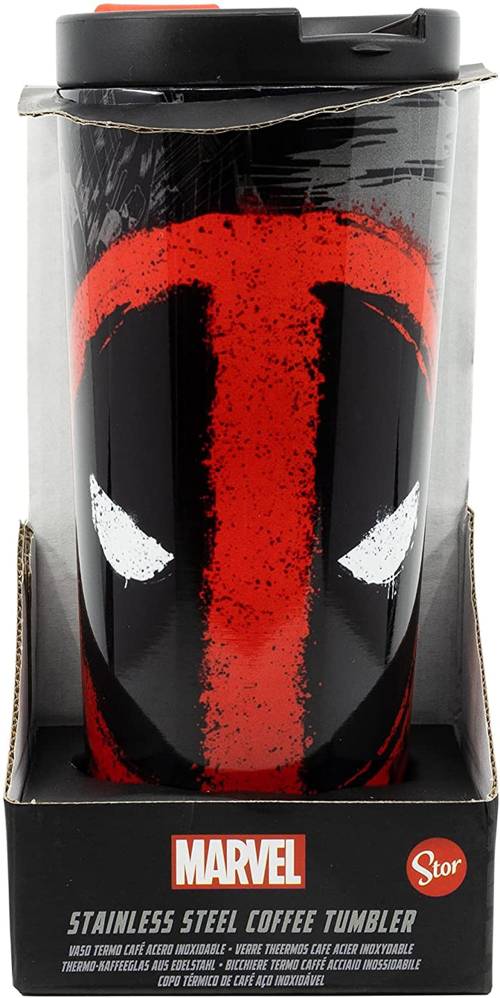 Stor Deadpool 425 ml Thermo-Kaffeeglas aus Edelstahl