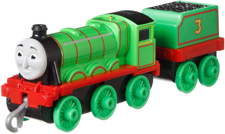 Thomas &amp; Friends Henry GDJ55, Thomas the Tank Engine &amp; Friends Trackmaster, große Druckguss-Lokomotive zum Mitschieben