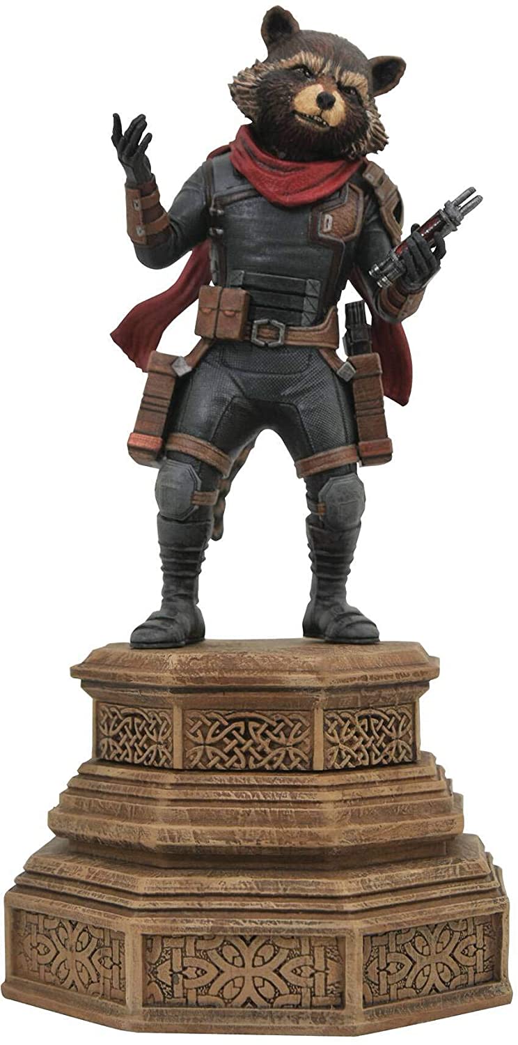 Marvel MAR202625 Avengers Endgame Rocket Raccoon Statue, Multicolor