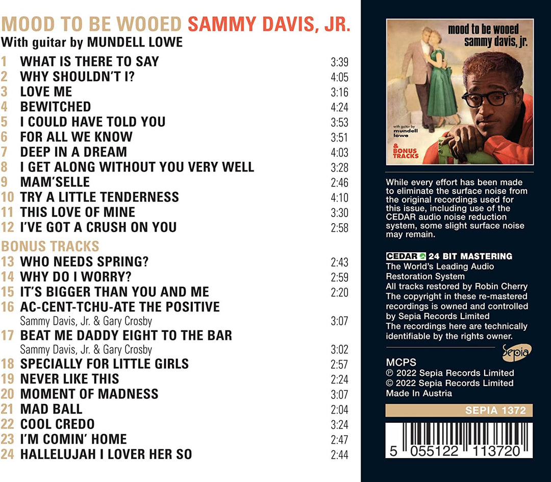 Sammy Davis Jr. - Mood To Be Wooed & Bonus Tracks [Audio CD]