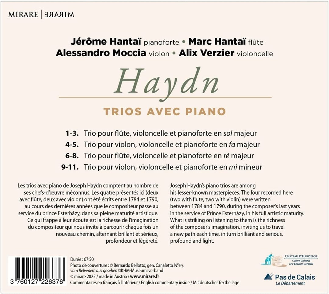 Hantai,Jerome - Haydn: Trios Avec Piano [Audio CD]