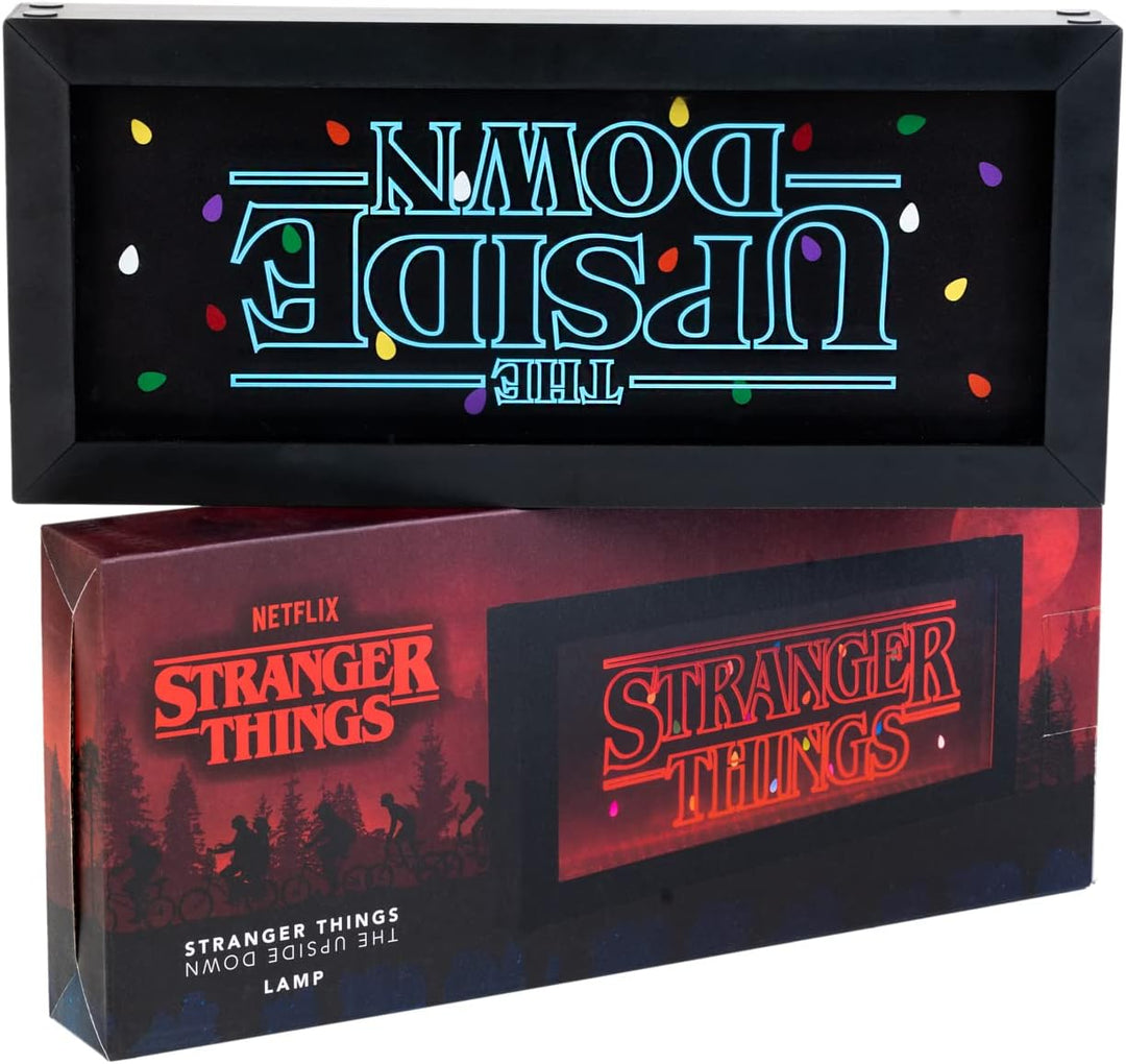 Official Stranger Things Lamp - 4 Lighting Modes - Multi Coloured Lights - Neon Light