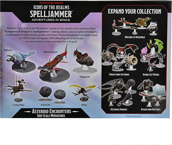 Asteroid Encounters - Ship Scale: D&D Icons of the Realms Miniatures