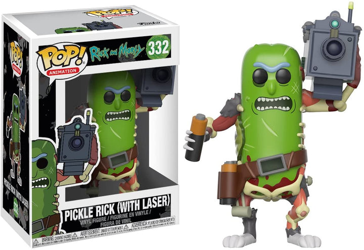 Rick e Morty Pickle Rick con Laser Funko 27862 Pop! Vinile #332
