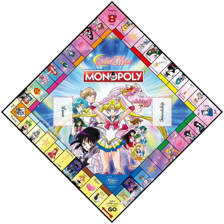 Winning Moves Sailor Moon Monopoly Board Game