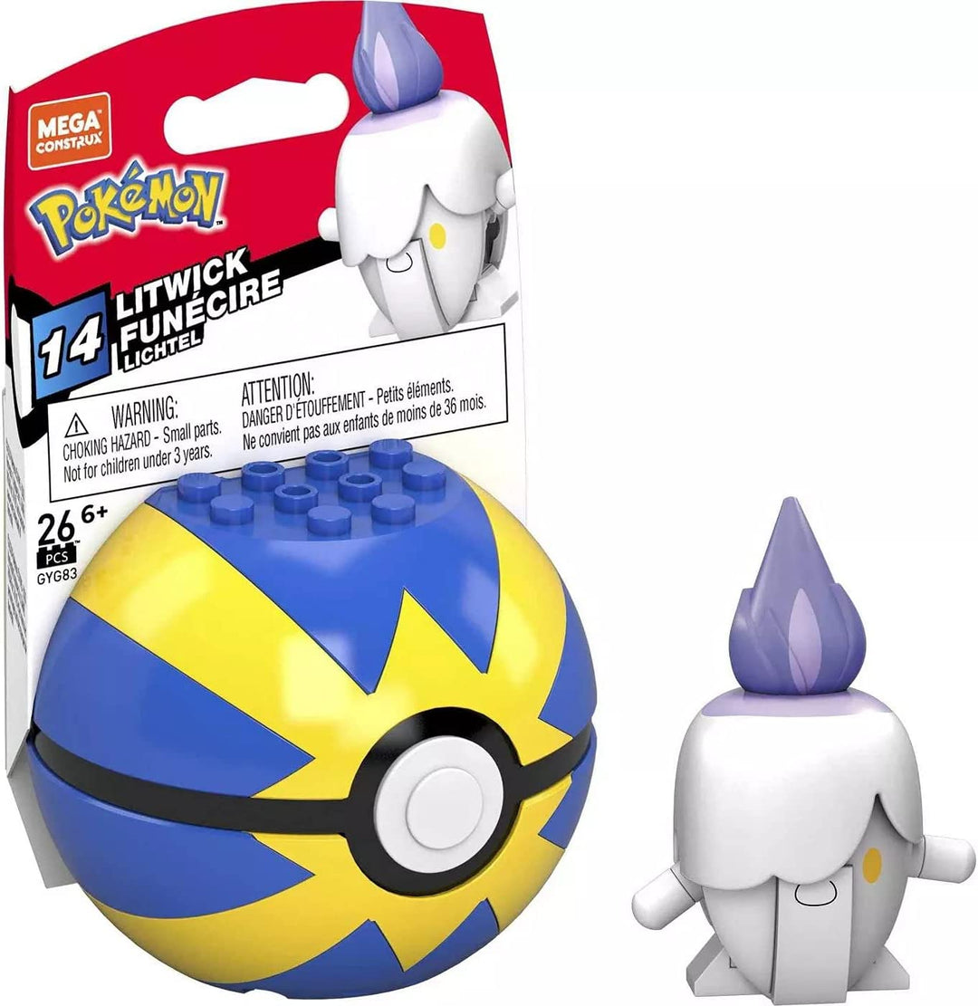 Mega Construx Pokemon Litwick Pokeball-Bauset