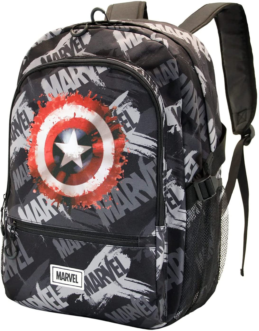 Captain America Scratches-Fan HS Fight Backpack, Grey