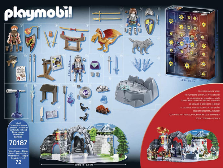 Playmobil 70187 Knights of Novelmore Calendrier de l&#39;Avent