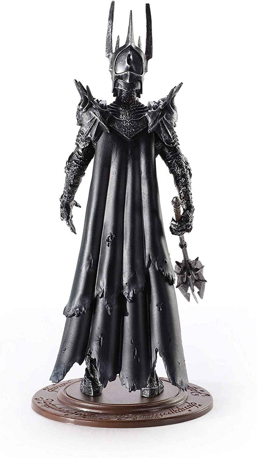 The Noble Collection LoTR Bendyfigs Sauron – Offiziell lizenzierte 19 cm (7,5 Zoll) große, biegsame, bewegliche Puppenfiguren zum Sammeln mit Ständer