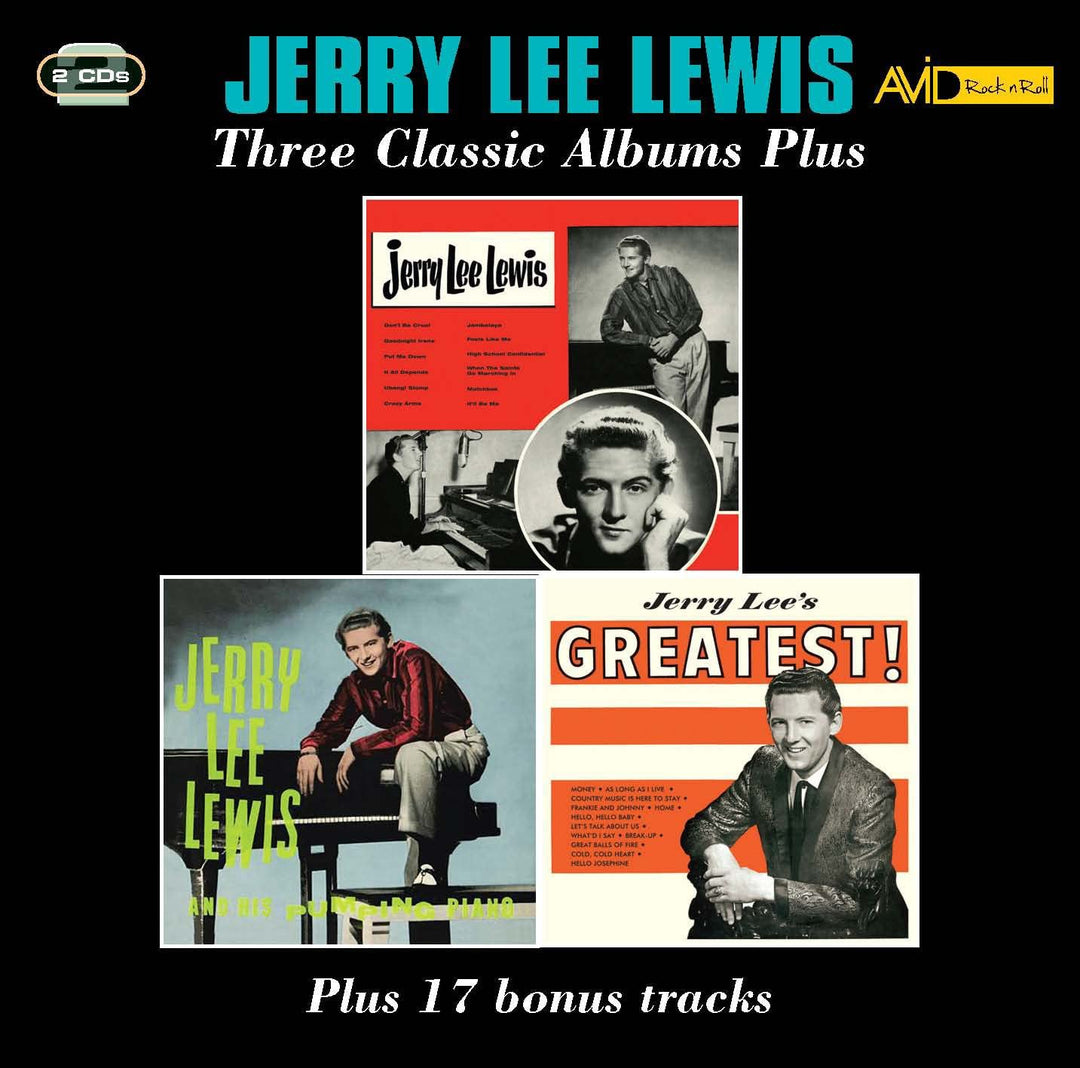 Three Classic Albums Plus (Jerry Lee Lewis / Jerry Lee Lewis And His Pumping Piano / Jerry Lee's Greatest) - Jerry Lee Lewis  [Audio CD]