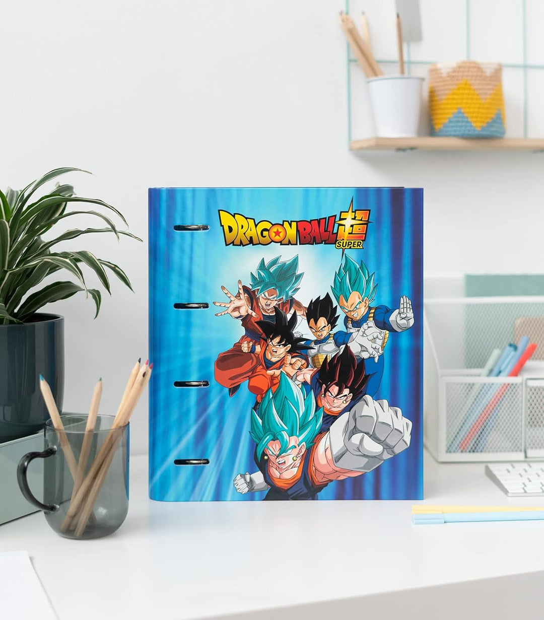 Grupo Erik Dragon Ball 4 Ring Binder - Premium A4 Folders Ring Binder - 10.6 x 12.6 Inch / 27 x 32 cm