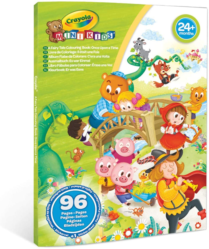 CRAYOLA – Mini-Kinderalbum Once Upon a Time, 96 Seiten Märchen zum Ausmalen, 25-1080