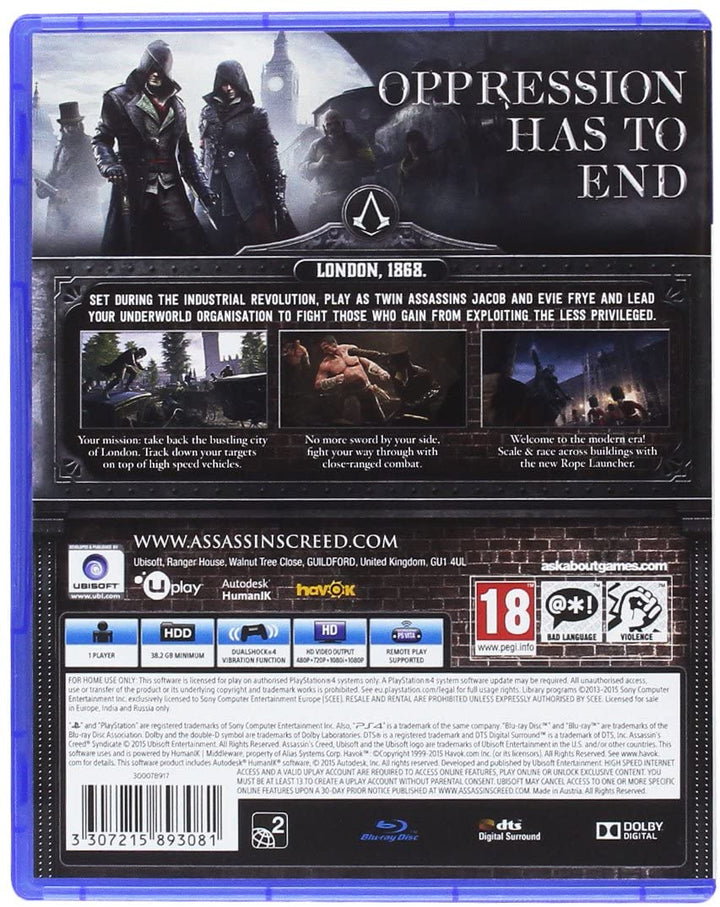 Assassin's Creed Syndicate (PS4)