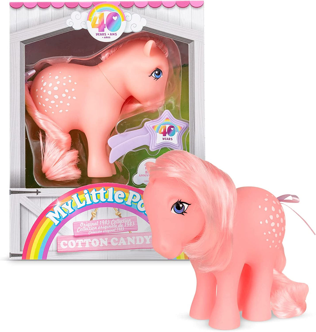 My Little Pony 35324 Cotton Candy Klassisches Pony, Retro-Pferd, Geschenke für Mädchen und