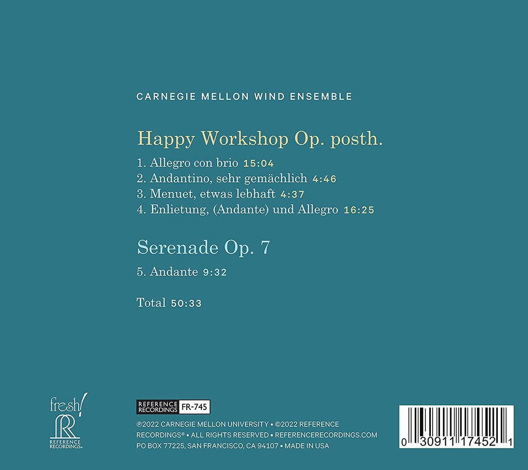 Strauss: Happy Workshop [Carnegie Mellon Wind Ensemble; George Vosburgh] [Refere [Audio CD]