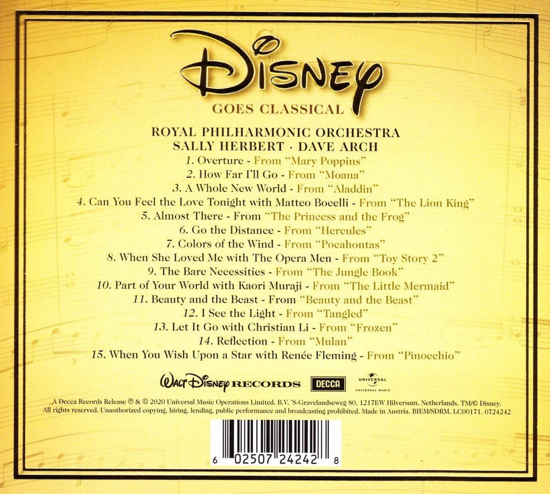 Royal Philharmonic Orchestra  - Disney Goes Classical [Audio CD]