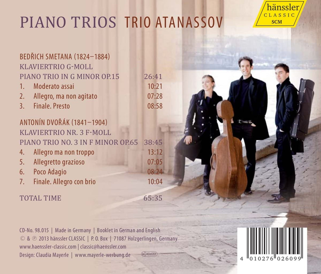 Trio Atanassov - Dvorak: Piano Trio No.3 [Trio Atanassov] [Hanssler Classic: 98.015] [Audio CD]