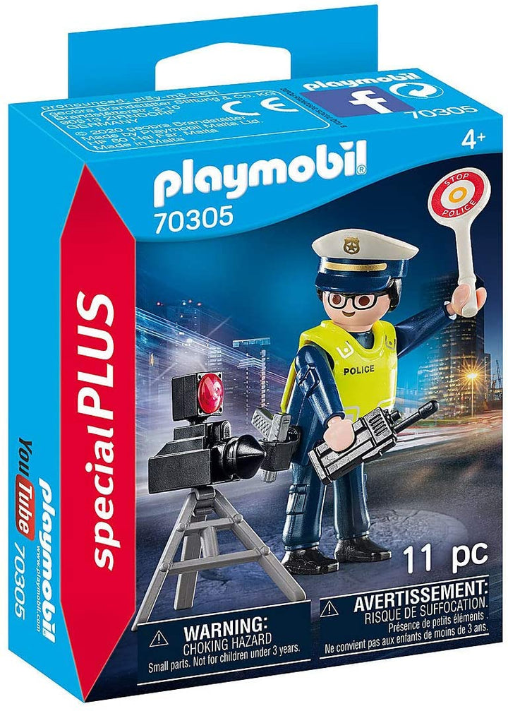 Playmobil 70305 Special Plus Oficial de policía con Speed Trap