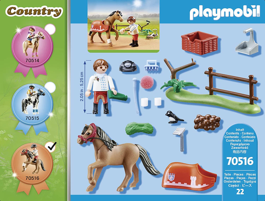 Playmobil 70516 Country Pony Farm Connemara-Pony zum Sammeln, mehrfarbig