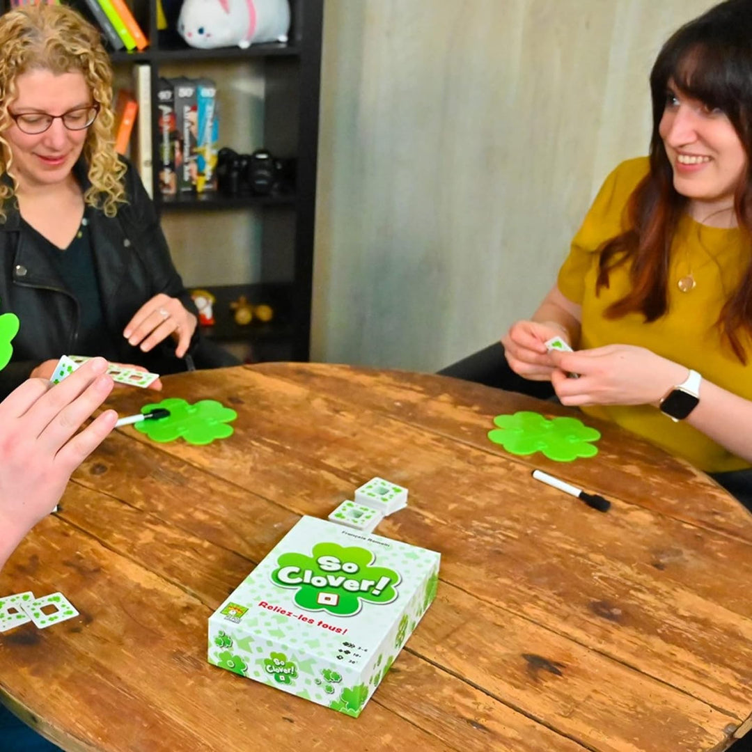 Repos | So Clover! | Board Game | 3-6 Players | Ages 10+ | 30 Minute Playing Time