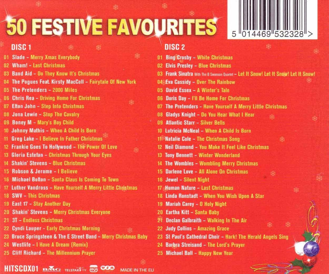 Christmas Hits: 50 Festive Favourites [Audio CD]