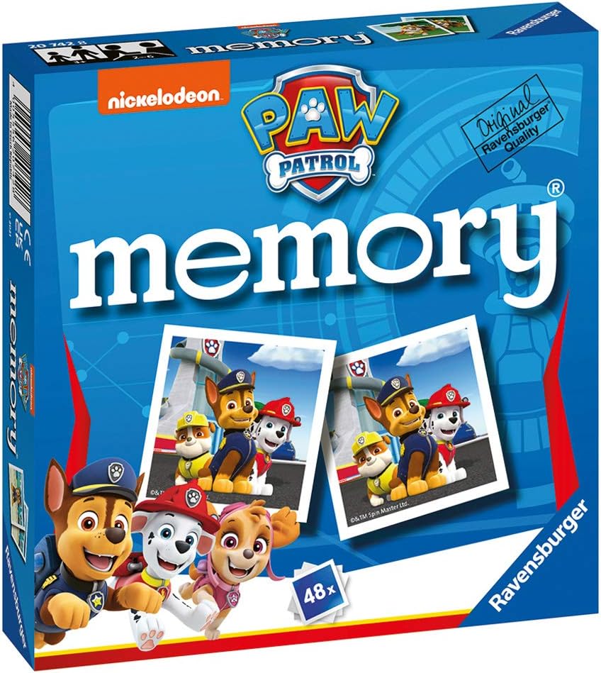 Ravensburger Paw Patrol Mini-Memory-Spiel – Matching Picture Snap Pairs-Spiel für