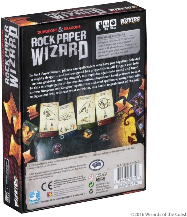 WizKids 72789 Dungeons & Dragons: Rock Paper Wizard Board Game