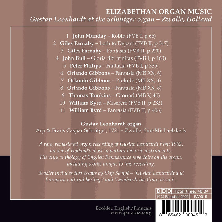 Elizabethan Organ Music [Audio CD]