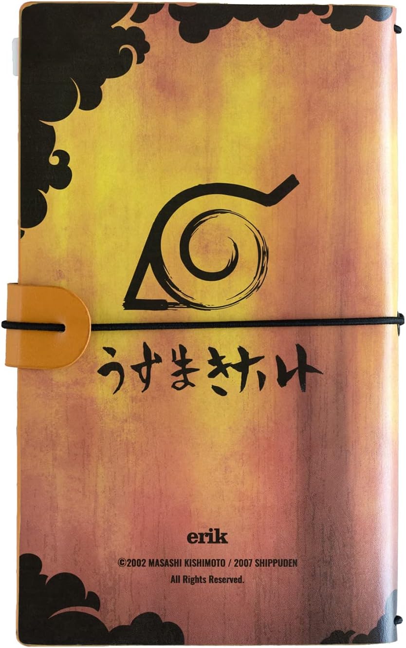 Grupo Erik Naruto Travel Journal | PU Leather Journal Notebook | Diary Journal