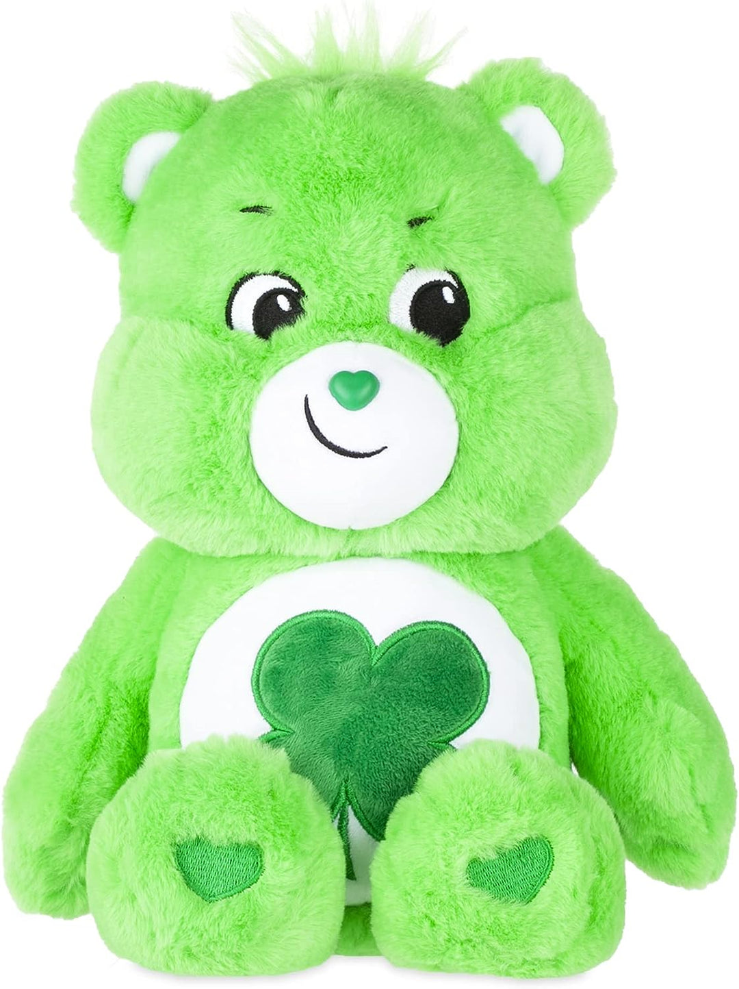 Care Bears 22064 14 Inch Medium Plush Good Luck Bear, Collectable Cute Plush Toy, Cuddly Toys for Children, Soft Toys for Girls and Boys, Cute Teddies Suitable for Girls and Boys Aged 4 Years +