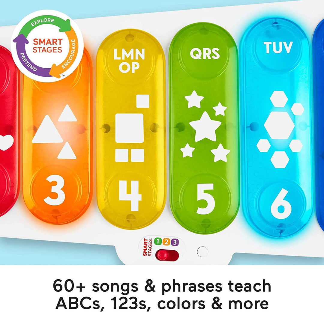 ?Fisher-Price Riesiges leuchtendes Xylophon, elektronisches Nachziehspielzeug als Musikinstrument