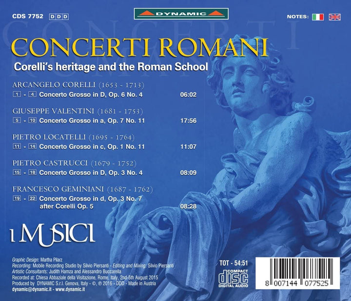 Concerti Romani [I Musici] [DYNAMIC S7752] [Audio CD]