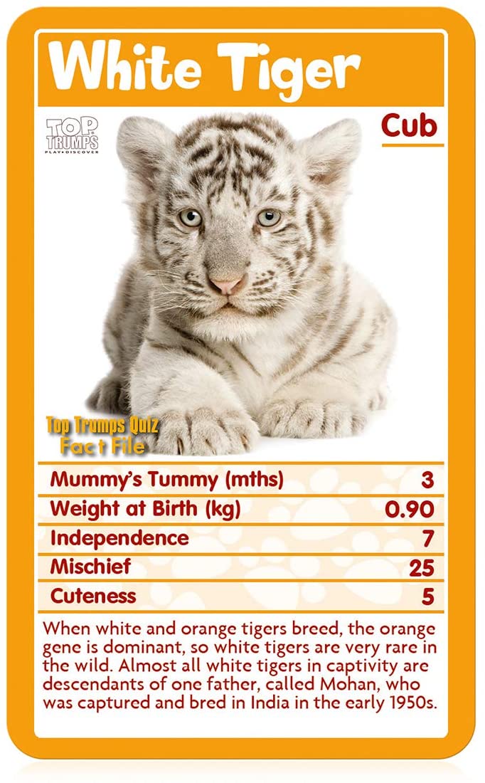 Baby Animals Top Trumps Card Game