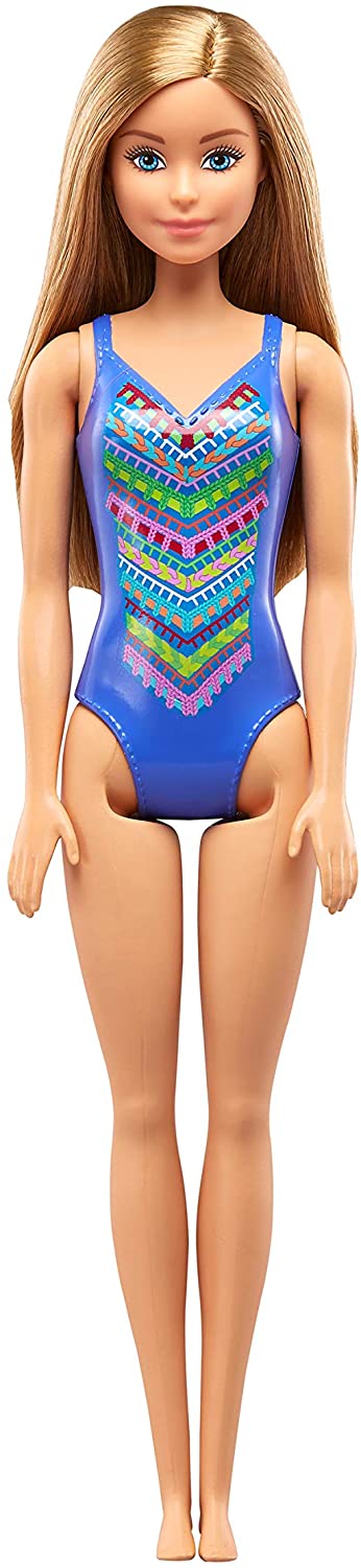 Muñeca de playa Barbie FJD97, multicolor