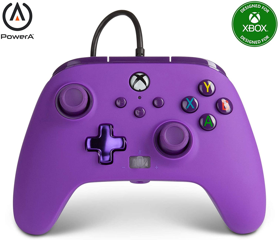 PowerA Enhanced Wired Controller for Xbox Series X|S – Royal Purple, Gamepad, Wi