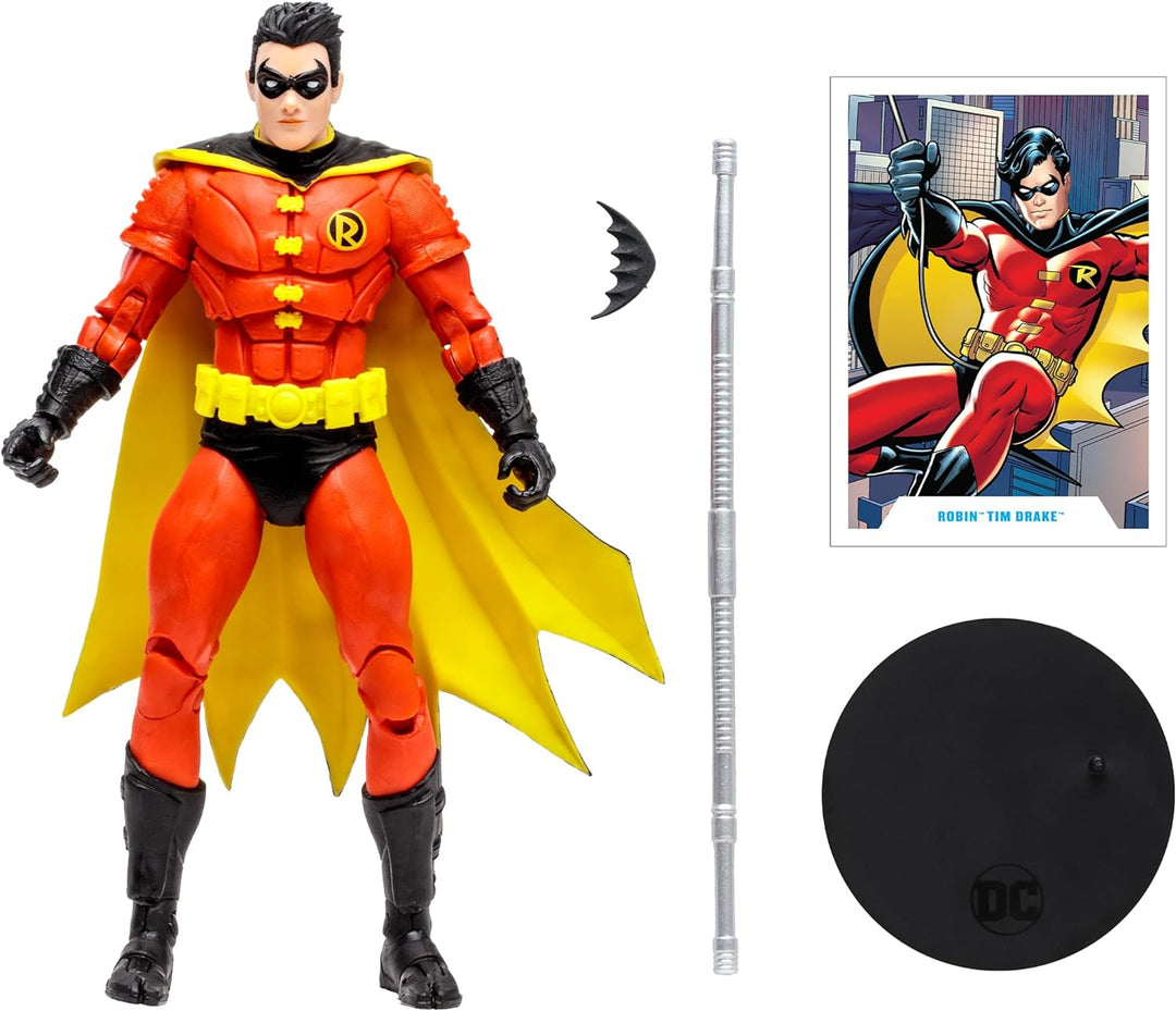 Robin Tim Drake (Red Suit Variant) Action Figure - DC Multiverse Gold Label 7” Scale Collectible