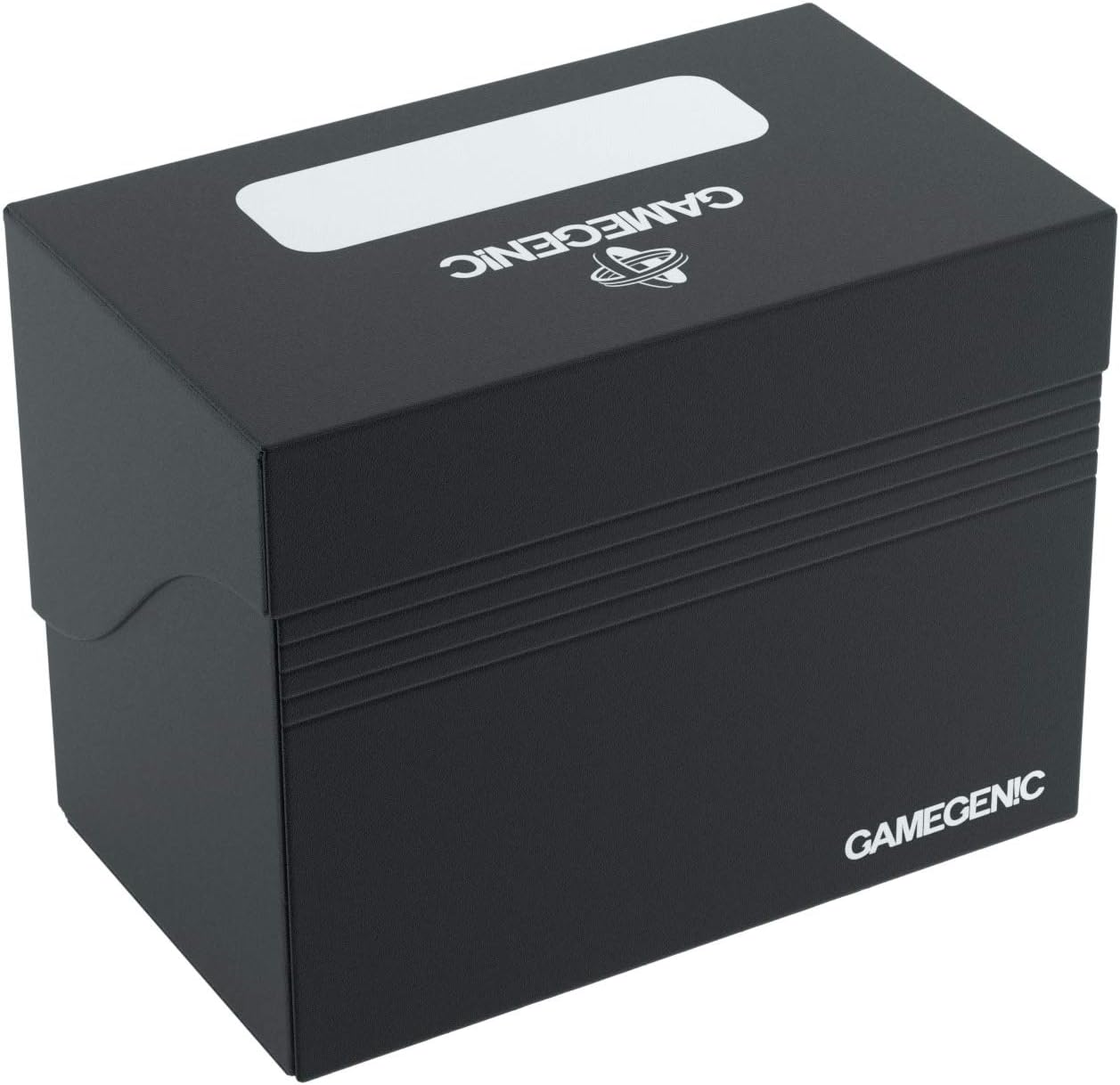 Gamegenic 80-Karten-Seitenhalter – Schwarz, für 80 doppelseitig gesleevte Karten, seitlich zu ladende Deckbox mit Cobra Neck-Technologie 6