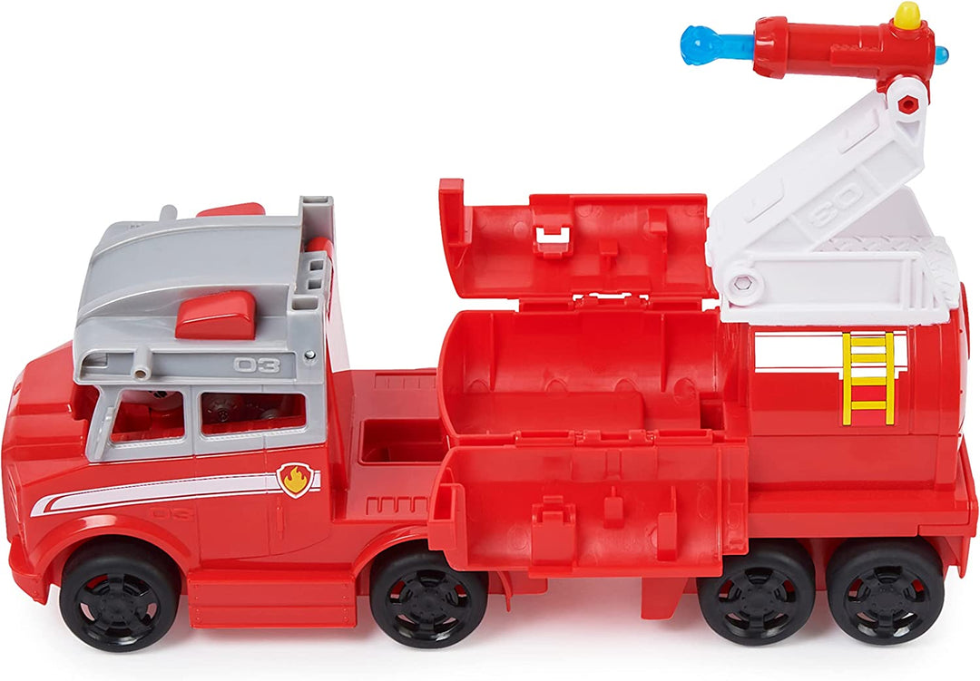 PAW Patrol, Big Truck Pups Marshall, verwandelnder Spielzeug-Truck mit sammelbarer Actionfigur