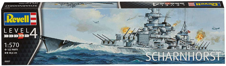 Revell 54195 05037 Schlachtschiff Scharnhorst Modellbausatz, Verschiedenes