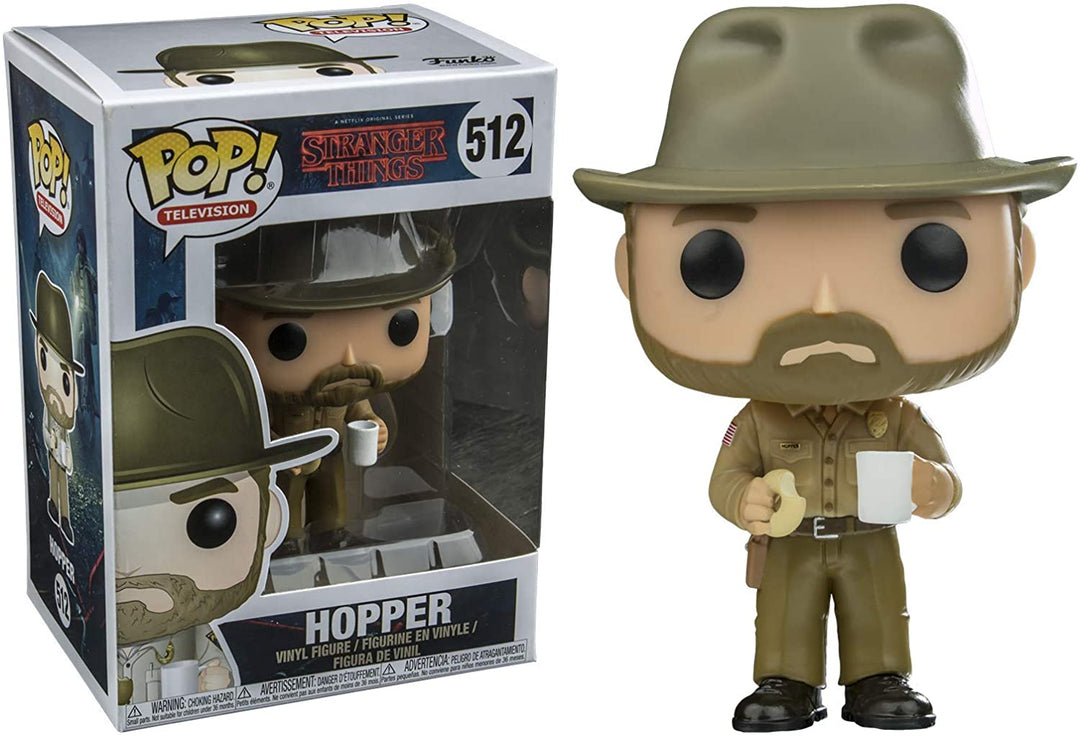 Stranger Things Hopper (con Donut) Funko 14425 Pop! Vinilo #512