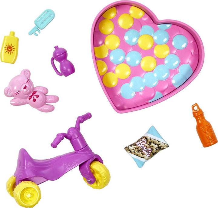 Barbie Skipper Babysitters Inc. Hüpfburg-Spielset mit Skipper Babysitter Dol